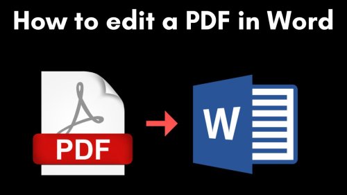 How to edit a PDF in Microsoft Word