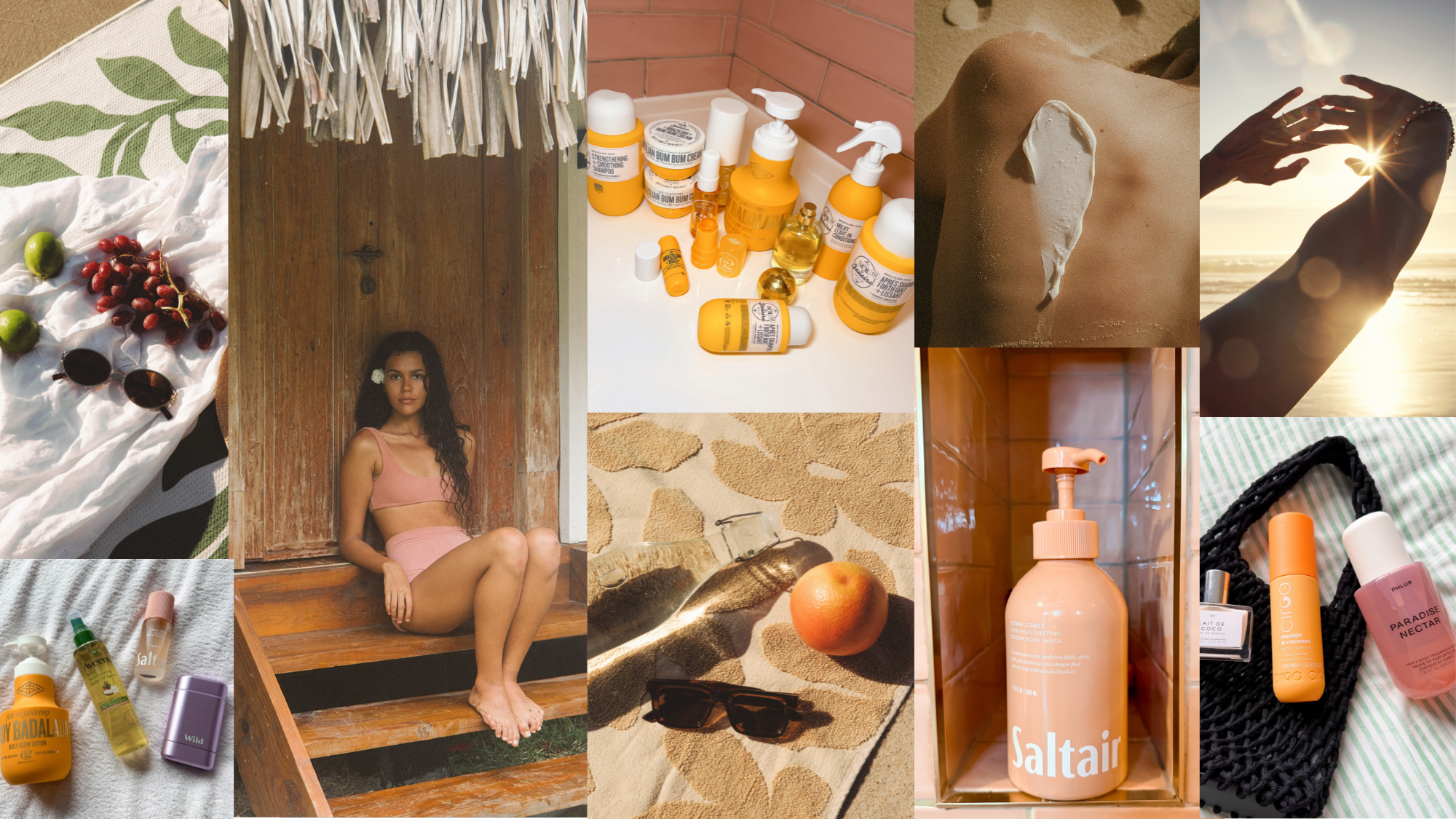 My out-of-office starts in the shower—my body care is 100% summer-scented