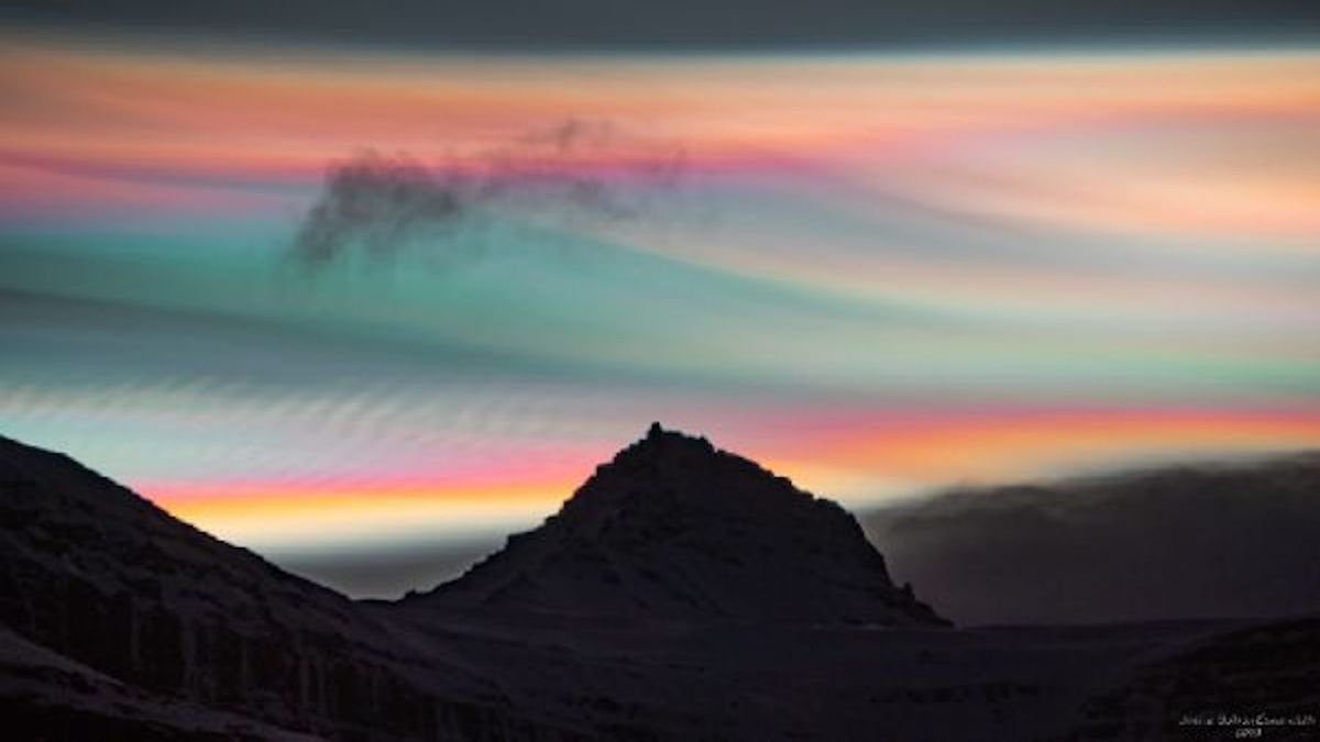 Ultra-rare 'rainbow clouds' light up the Arctic Circle like auroras in stunning new photos