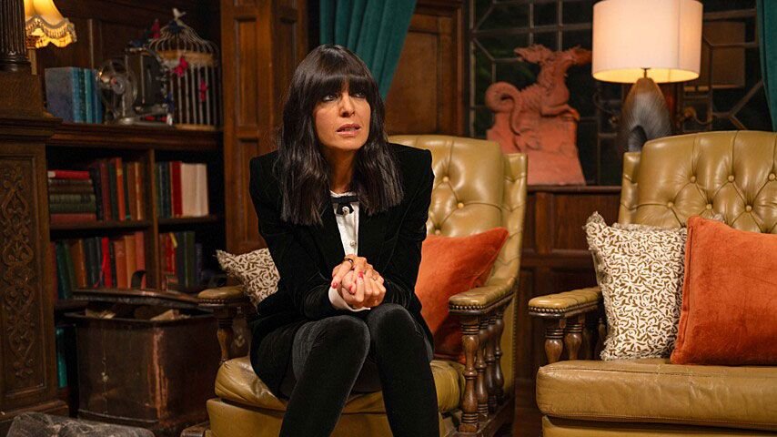 Claudia Winkleman steps out in Traitors-inspired look we've all been missing – and her stunning purple velvet blazer has 40% off