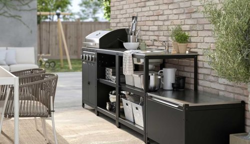 This IKEA outdoor kitchen looks so much more expensive than it actually is – and you can make it virtually bespoke