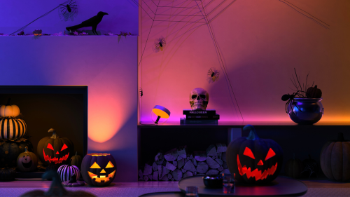 How to set a spooky scene using Philips Hue smart lighting