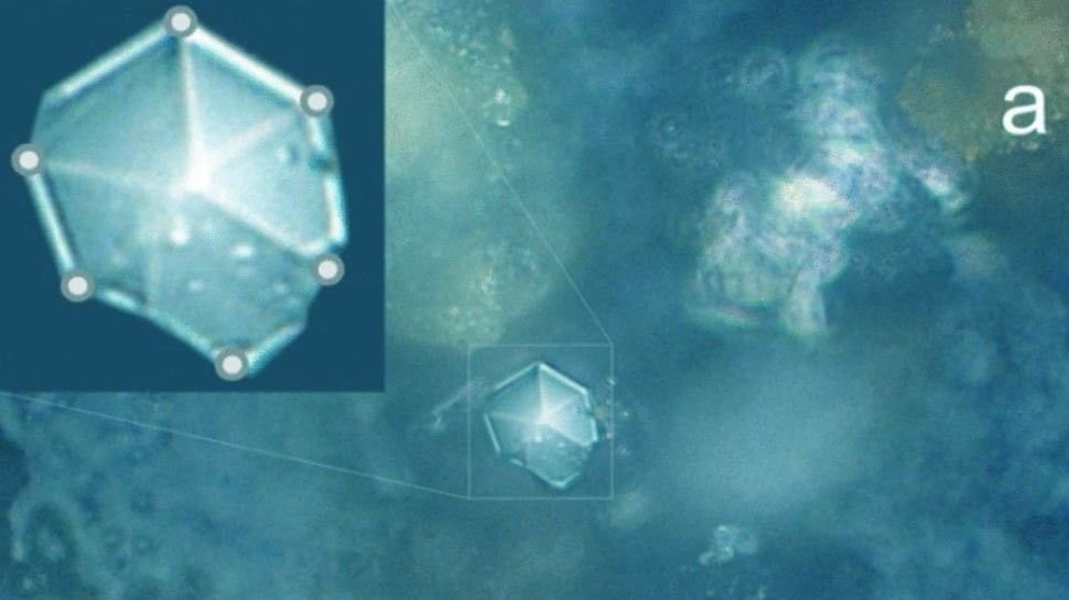 Never-before-seen crystals found in perfectly preserved meteorite dust