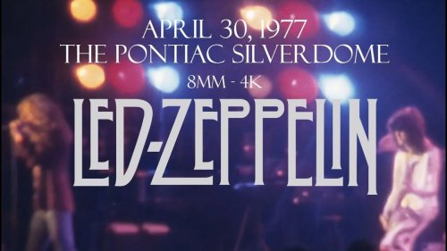More than 20 minutes of unseen footage of Led Zeppelin playing live at the Pontiac Silverdome in 1977 has emerged online