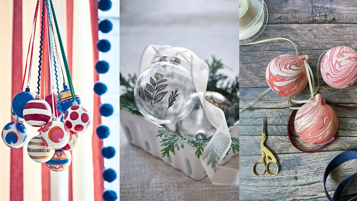 How to decorate Christmas baubles – 6 elegant DIY baubles