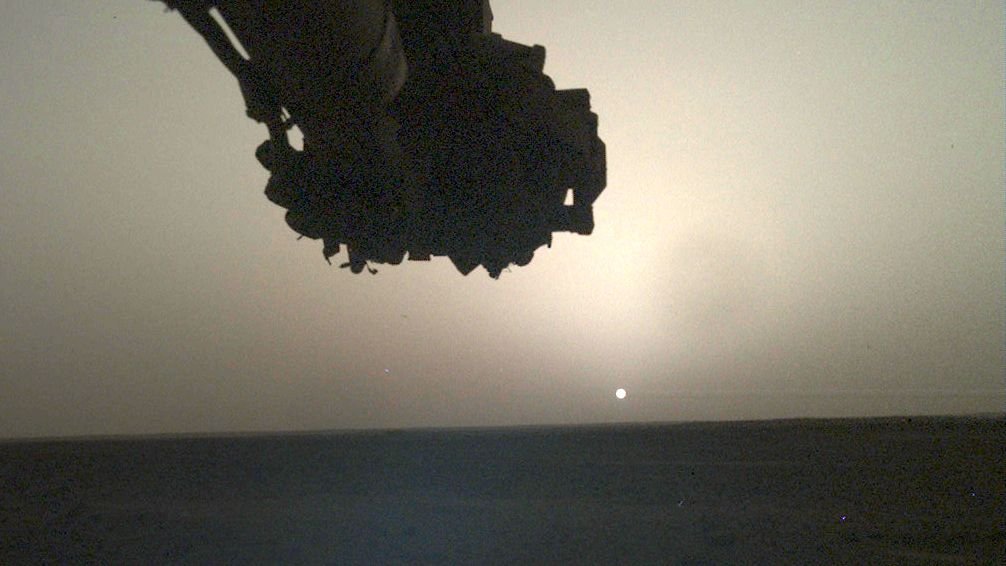 See a sunrise on Mars in this stunning view from NASA's InSight lander (photo)