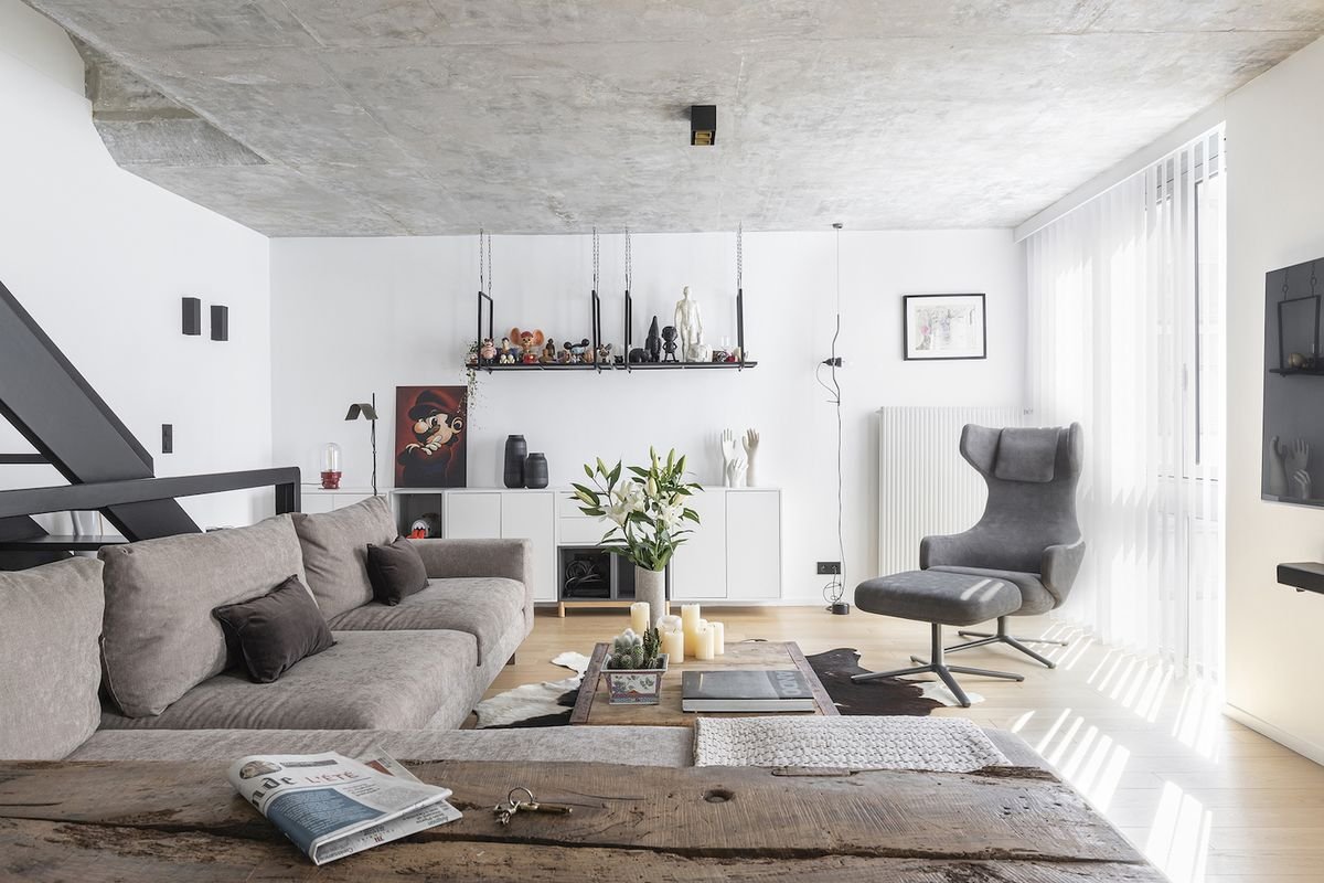 Explore a raw, Brutalist apartment in Paris