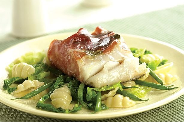 Roast Cod With Parma Ham