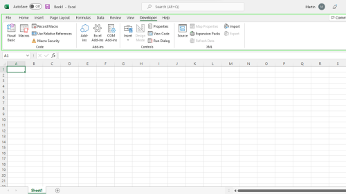 How to add the Developer Tab to Microsoft Excel