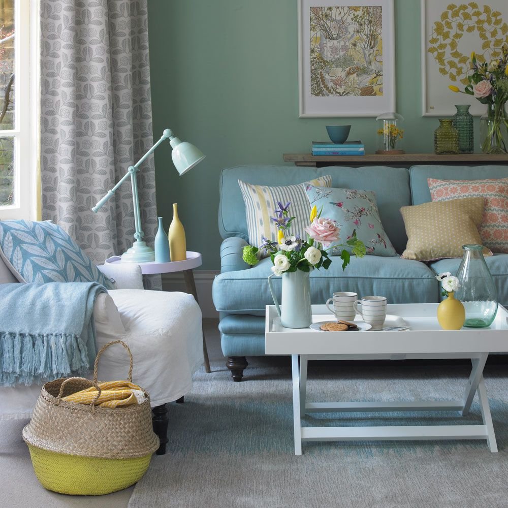 Duck egg living room ideas to create a beautifully refreshing colour scheme
