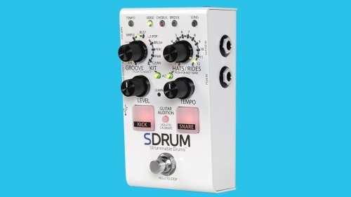 “Create drum patterns by simply strumming strings”: DigiTech brings that beat back as the SDRUM returns to create jam rhythms from your pedalboard