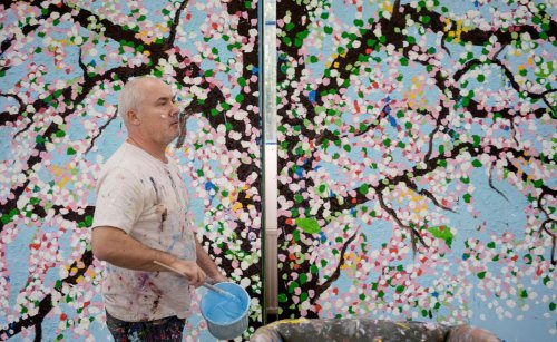 Damien Hirst’s ‘almost tacky’ Cherry Blossoms bloom in Japan