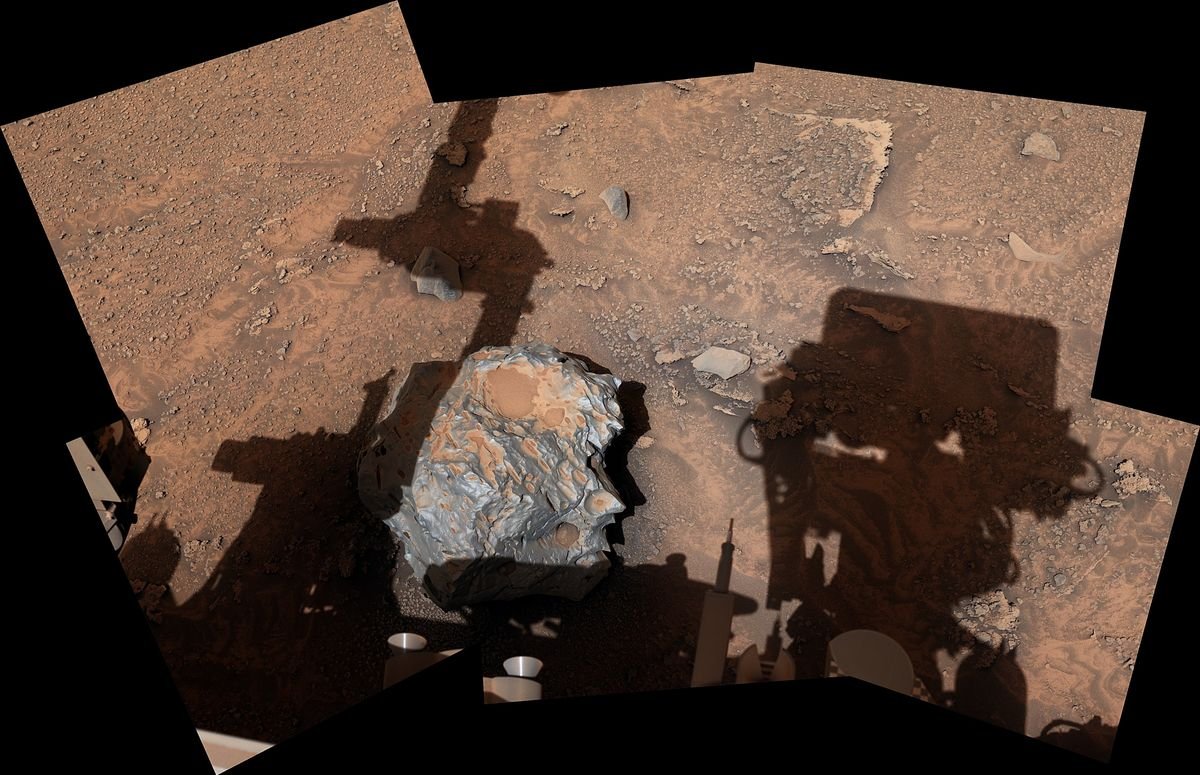Curiosity rover finds metallic meteorite on Mars