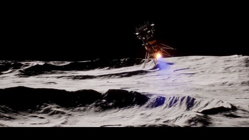 What time will Intuitive Machines' private Odysseus probe land on the moon today?