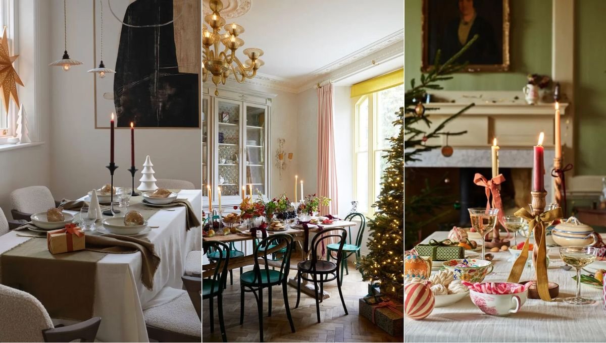 Create a beautiful focal point with these beautiful Christmas table designs