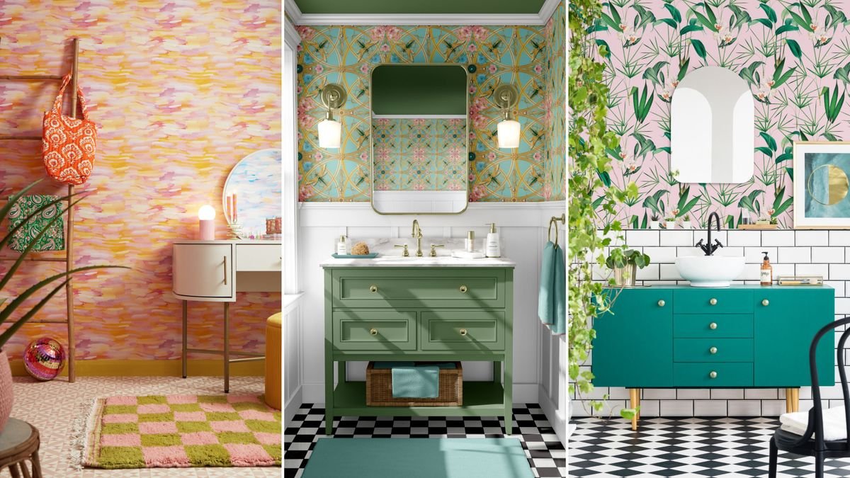 7 gorgeous retro small bathroom ideas that have bags of "vintage allure," according to designers