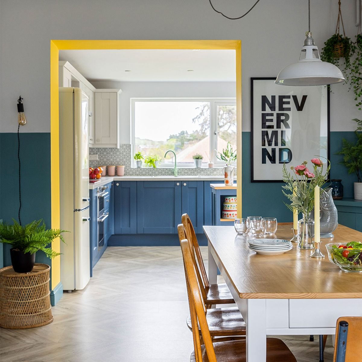 This family home has been given a coastal vibe with bright and breezy colours