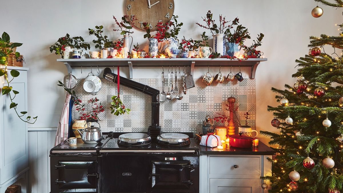 This pretty cottage – with Victorian additions – looks extra special at Christmas