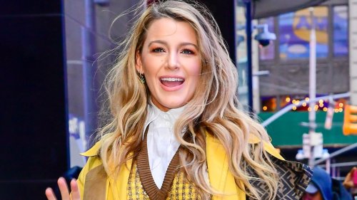 Blake Lively Wore the Perfect Transitional Sweater From the Mango Sale