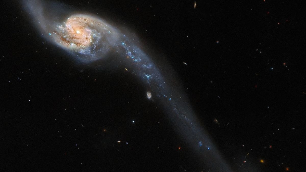 Hubble Space Telescope captures stunning intergalactic bridge of stars in new image