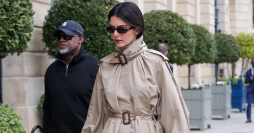 Kendall Just Wore the Chicest Trench, Jeans and Shoe Formula I Think I've Ever Seen
