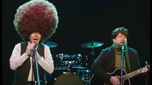 Watch Breaking Bad star Bryan Cranston and James Corden impersonate Simon and Garfunkel with a hair-raising performance of The Sound Of Silence