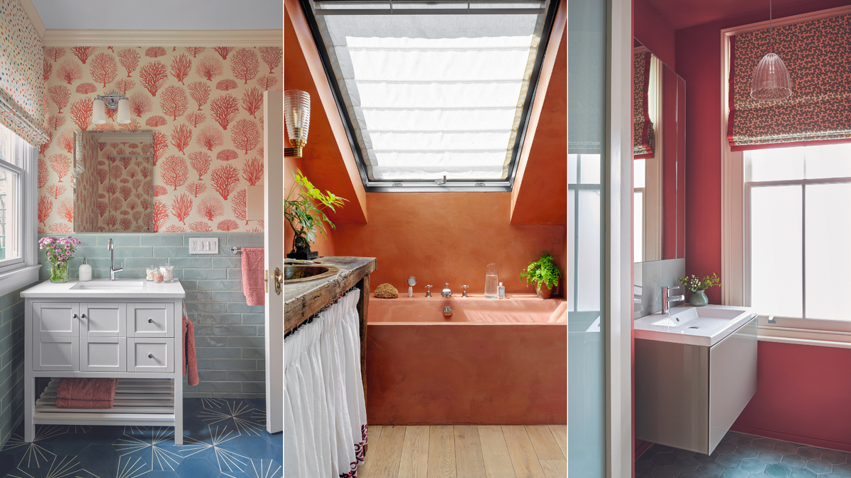 Would you use red in a bathroom? 5 spaces that will convince you this is the best room to try the on-trend color