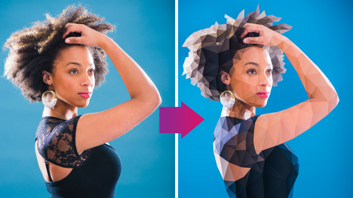 How to use Photoshop's Polygon tool to revamp portraits