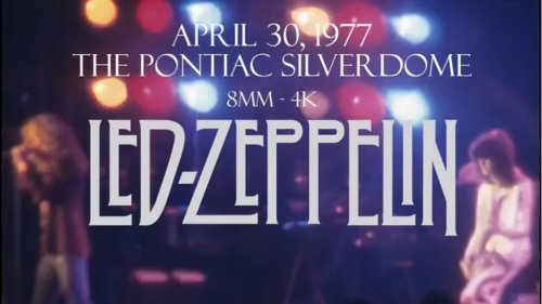 Unseen Led Zeppelin footage appears from the band’s record-breaking 1977 set at the Pontiac Silverdome