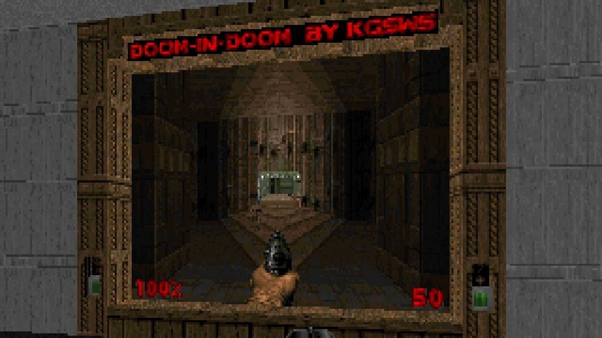 Doom hacker gets Doom running in Doom