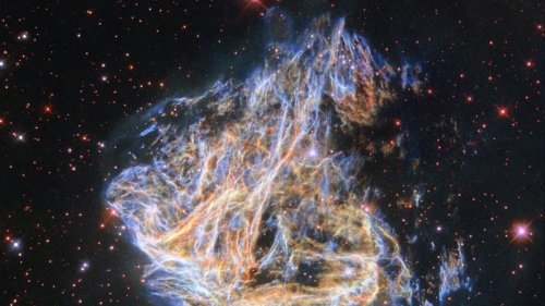 Hubble telescope captures the colorful fireworks left by a star's violent death
