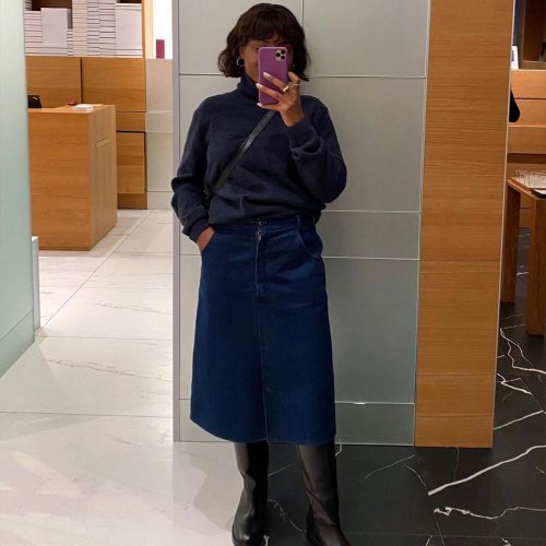 If You're Not a Jeans Person, Here Are 23 Winter Midi Skirts to Try Instead