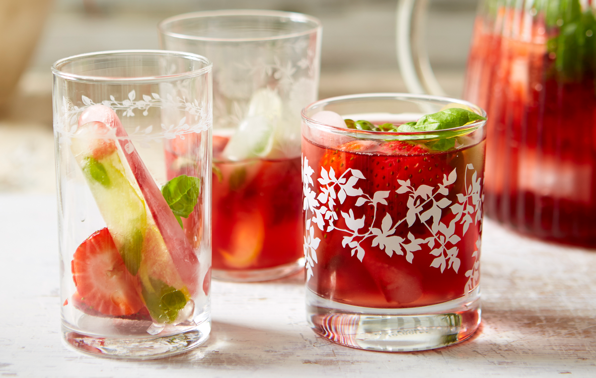 Kickstart the weekend with this quirky strawberry and basil G&Tea