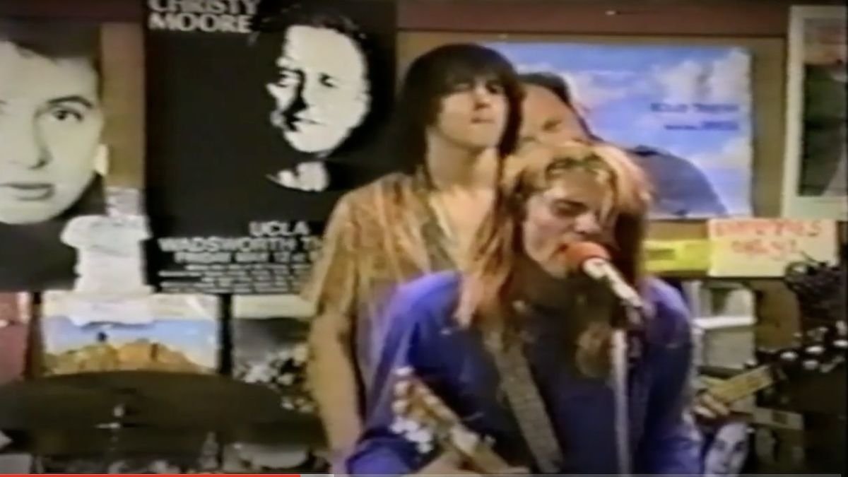 Watch a four-piece Nirvana kickstart the grunge revolution in a tiny US record shop