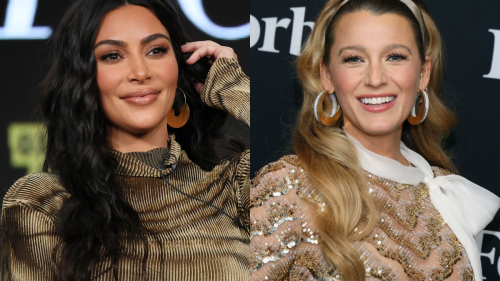 Both Kim Kardashian and Blake Lively Appeared to Spoof the Kate Middleton Photoshop Scandal Over the Weekend