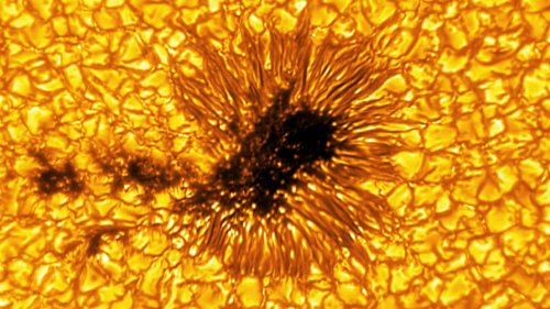 World's largest solar telescope turns on powerful new camera, revealing breathtaking image of a continent-size sunspot