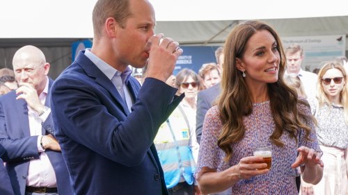 Kate Middleton and Prince William Drank Beer and Played Soccer After a Kind of Uncomfortable Portrait Unveiling
