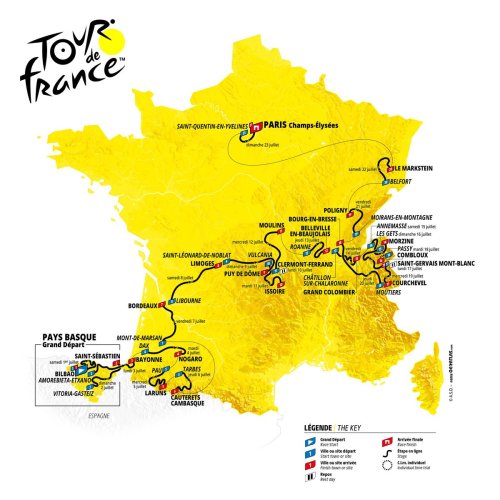 Tour de France 2023 route announced: Four summit finishes and one time ...