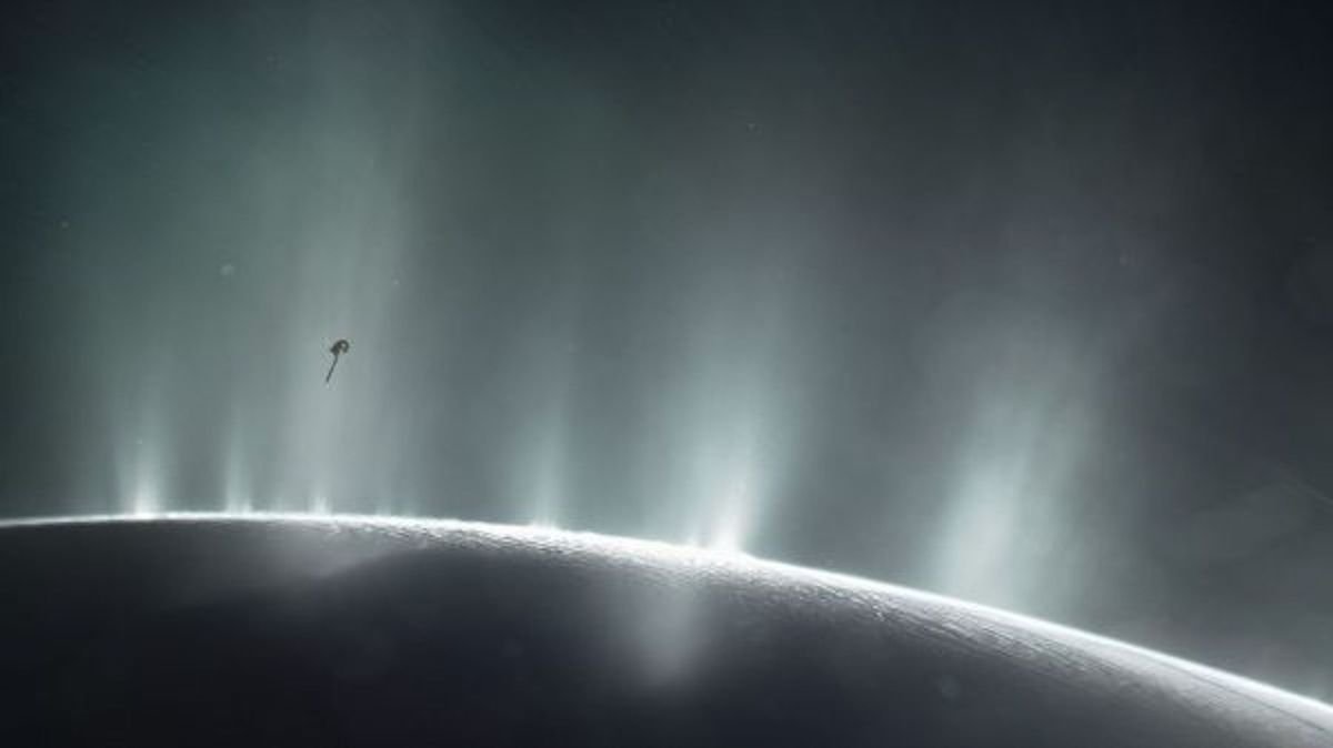 James Webb telescope discovers gargantuan geyser on Saturn's moon, blasting water hundreds of miles into space