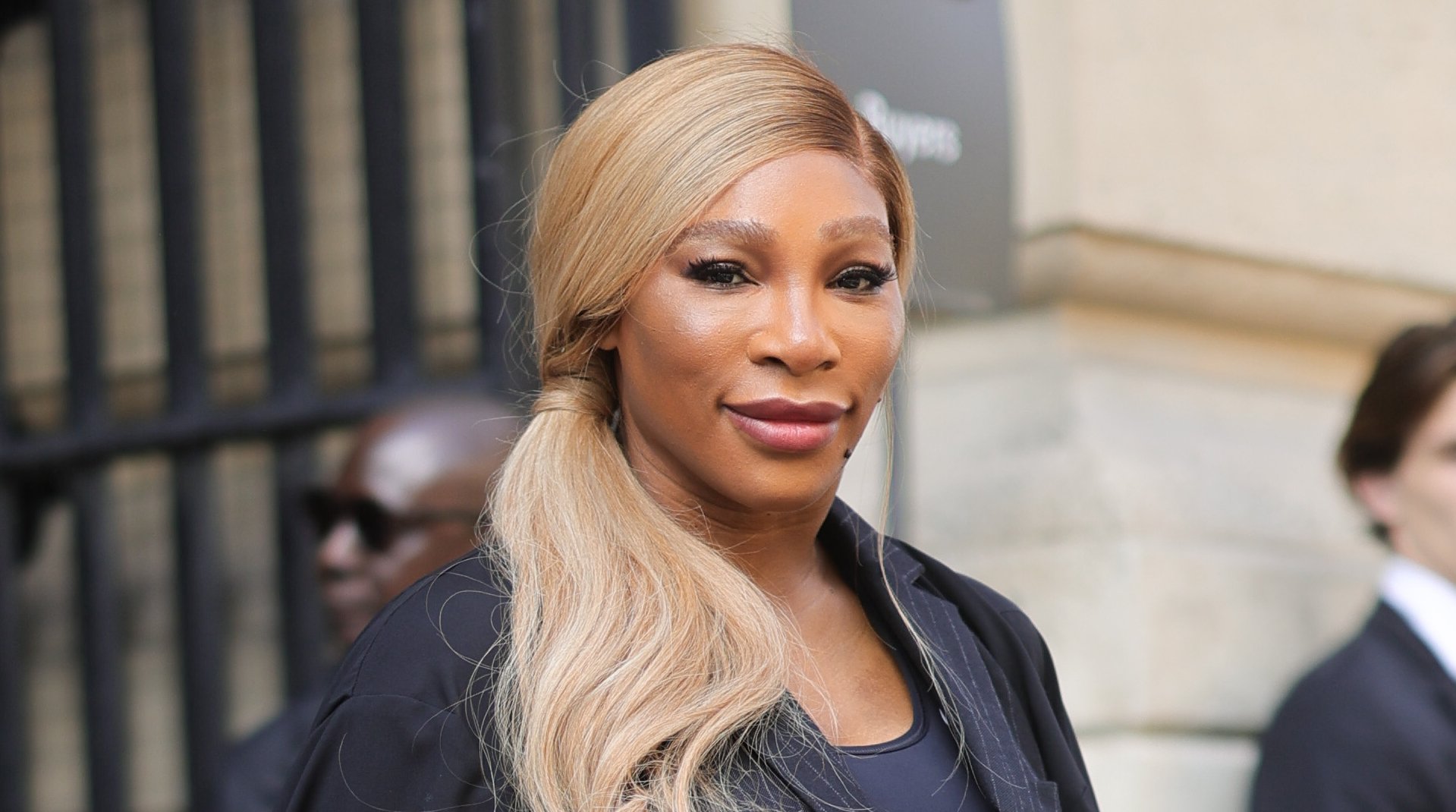 Serena Williams Pairs a Bubblegum Pink Mini Dress With Brat Green Slides
