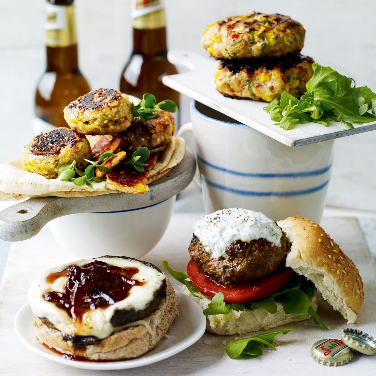 These Middle Eastern lamb burgers are a perfect change to an Easter main course