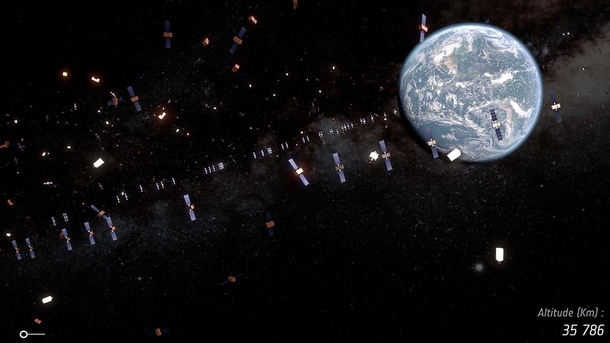 How many satellites can we safely fit in Earth orbit?