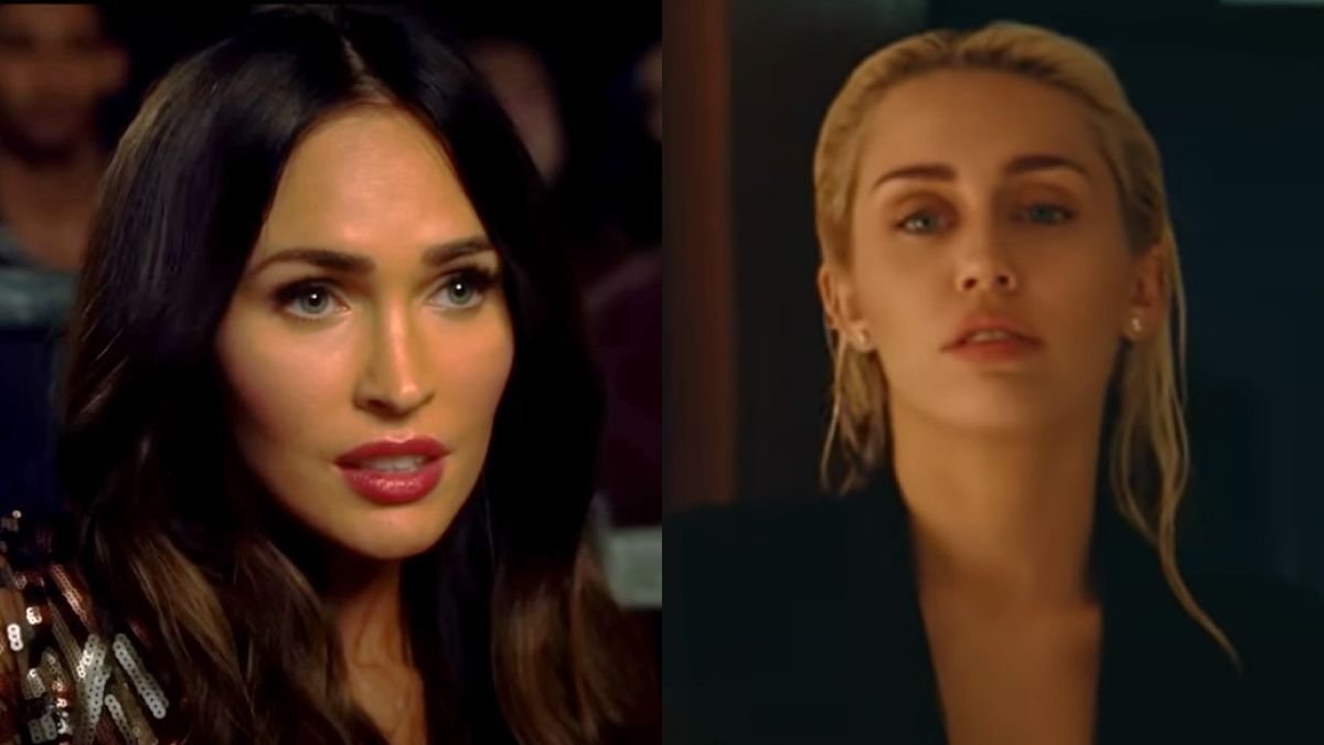 Miley Cyrus And Megan Fox Both Rocked Sheer Metal Dresses On Grammy Night, But One Was Way More Revealing