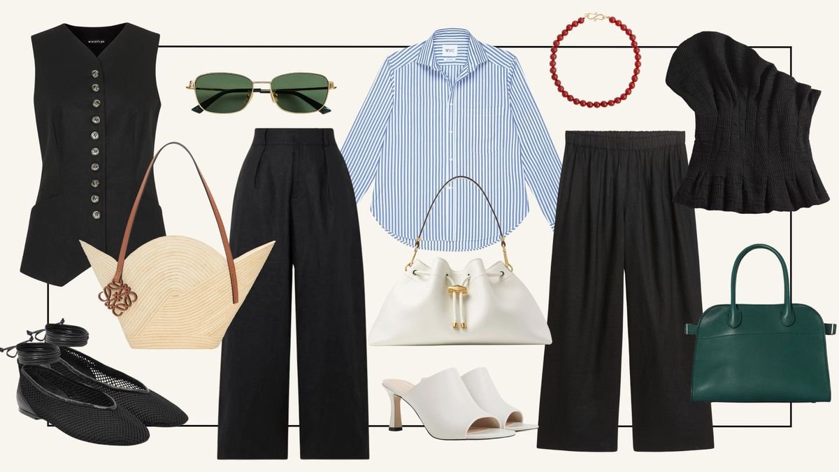I Rely On Black Linen Trousers All Summer Long—4 Ways I'm Styling Them for 2024