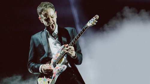 The 1975’s Adam Hann on his love of John Petrucci’s signature model, divvying up parts with Matty Healy and snapping up Klon Centaurs