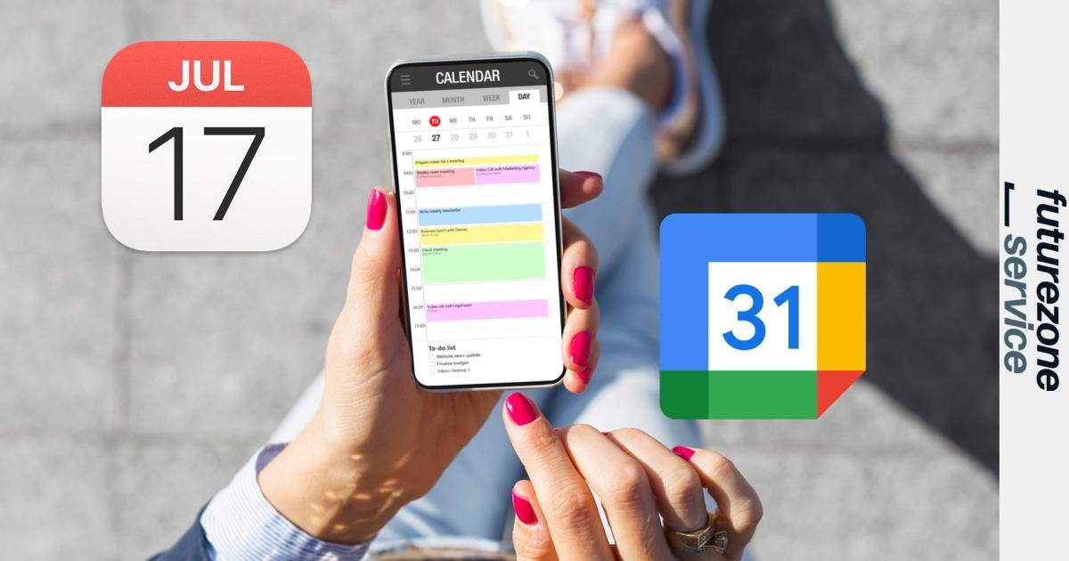 So führst du den Apple- und Google-Kalender zusammen