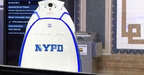 Polizei-Roboter auf Streifendienst in New Yorks U-Bahn