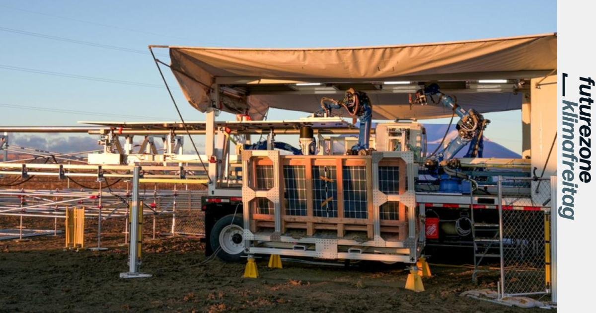 Roboterarme statt Muskelkraft für Riesen-Solarfarmen