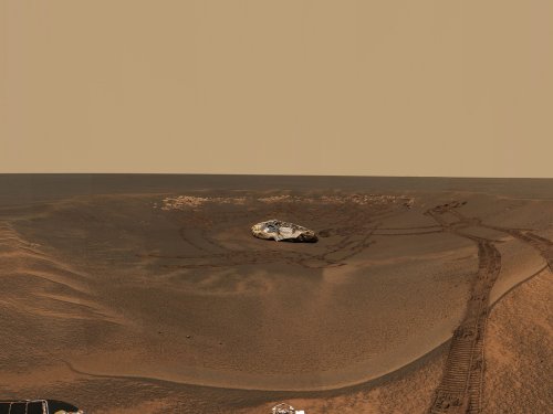 Mars-Bild des Tages (19.05.2022): Staub gefährdet Mars-Mission