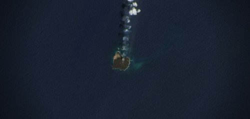 NASA: Satellitenbilder zeigen neue Insel im Pazifik – sie erschien binnen weniger Tage